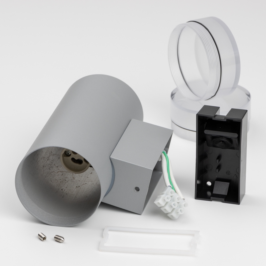 Brilagi - Vägglampa för utomhusbruk MATERA 2xGU10/30W/230V grå IP54