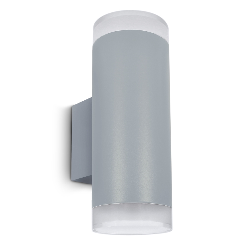 Brilagi - Vägglampa för utomhusbruk MATERA 2xGU10/30W/230V grå IP54