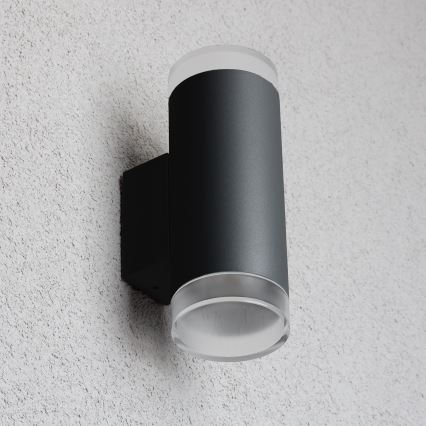 Brilagi - Vägglampa för utomhusbruk MATERA 2xGU10/30W/230V IP54