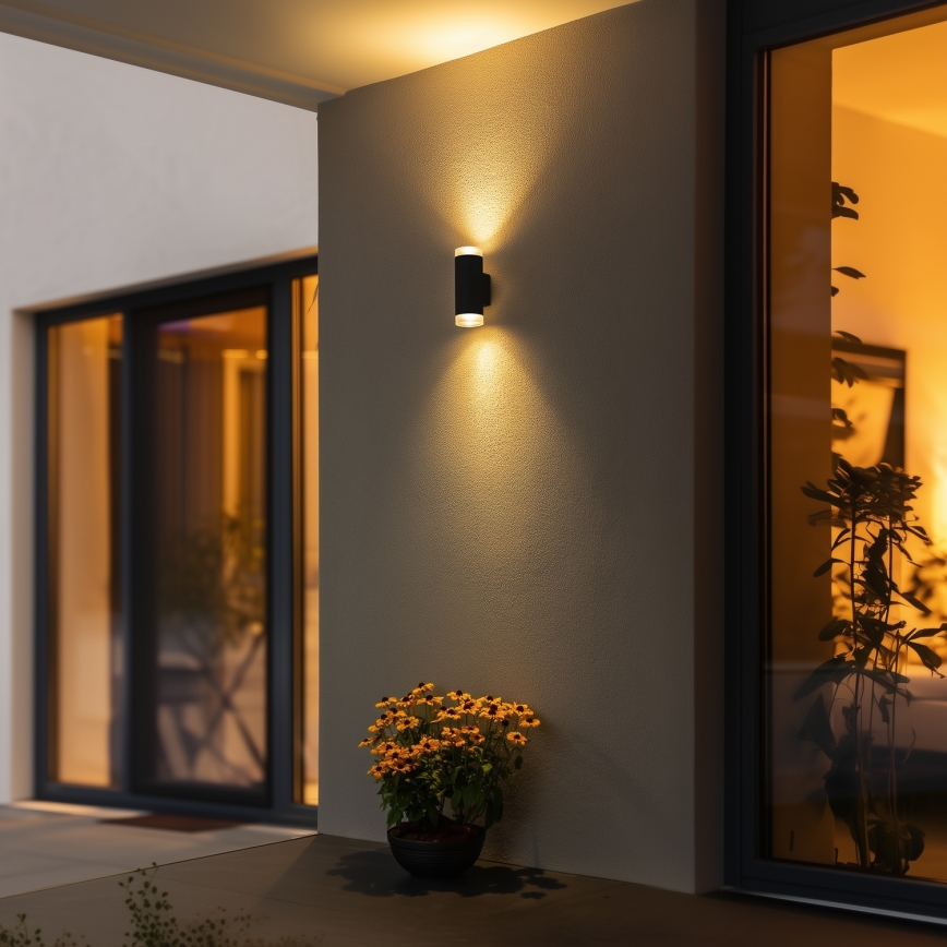 Brilagi - Vägglampa för utomhusbruk MATERA 2xGU10/30W/230V IP54