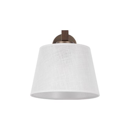 Brilagi - Vägglampa LATTE 1xE27/60W/230V furu/vit