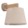 Brilagi - Vägglampa LATTE SABIA 1xE27/60W/230V furu/beige