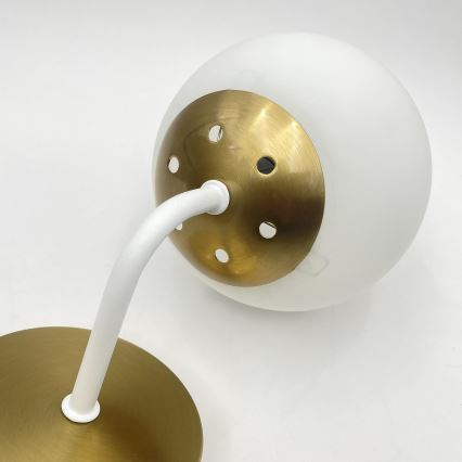 Brilagi - Vägglampa MALIVA 1xE14/15W/230V guld/vit