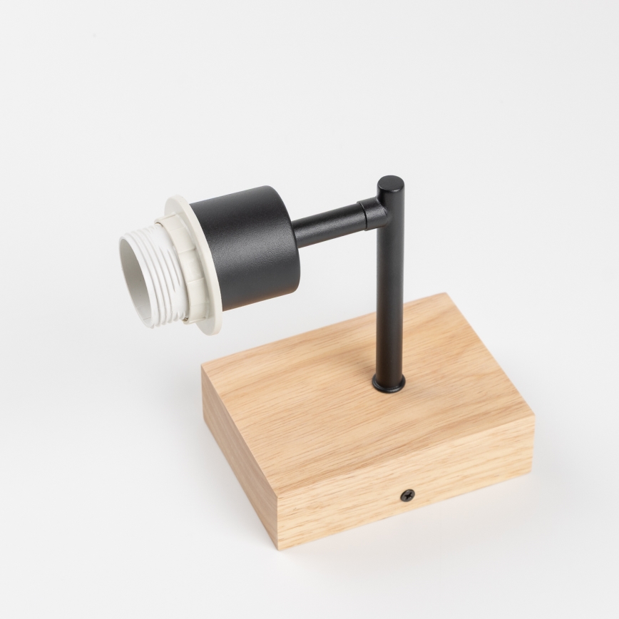 Brilagi - Vägglampa NUBILA WOOD 1xE27/25W/230V ek/ljusbrun