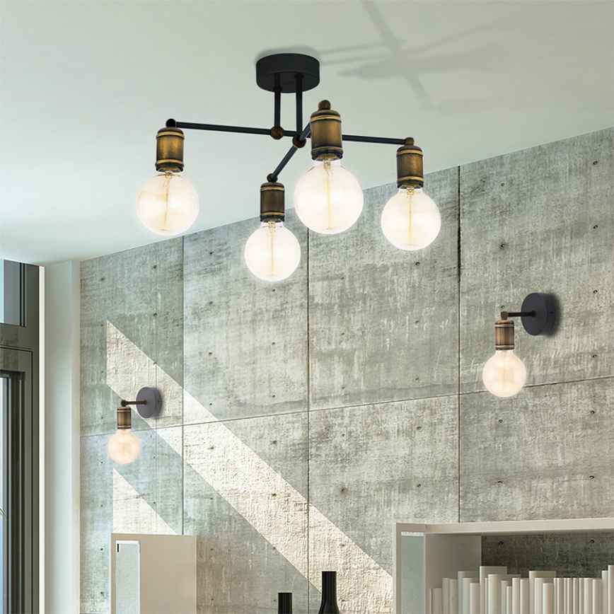 Brilagi - Vägglampa OMBORO 1xE27/60W/230V