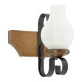 Brilagi - Vägglampa QUEEN 1xE14/40W/230V bok/valnöt