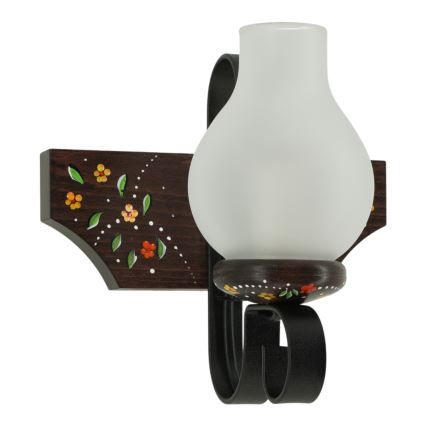 Brilagi - Vägglampa QUEEN 1xE14/40W/230V bok/wenge