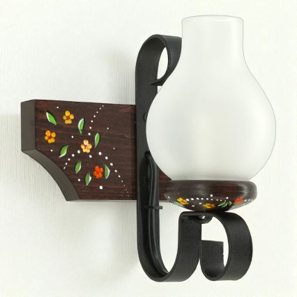 Brilagi - Vägglampa QUEEN 1xE14/40W/230V bok/wenge