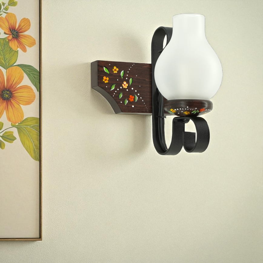 Brilagi - Vägglampa QUEEN 1xE14/40W/230V bok/wenge