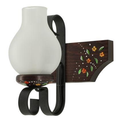 Brilagi - Vägglampa QUEEN 1xE14/40W/230V bok/wenge