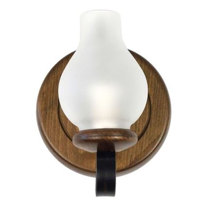 Brilagi - Vägglampa ROATA APLICA 1xE14/40W/230V bok/valnöt
