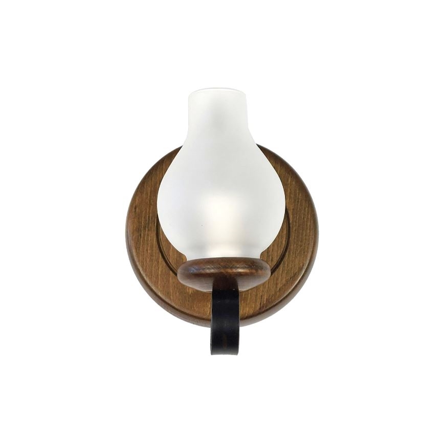 Brilagi - Vägglampa ROATA APLICA 1xE14/40W/230V bok/valnöt