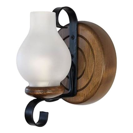 Brilagi - Vägglampa ROATA APLICA 1xE14/40W/230V bok/valnöt