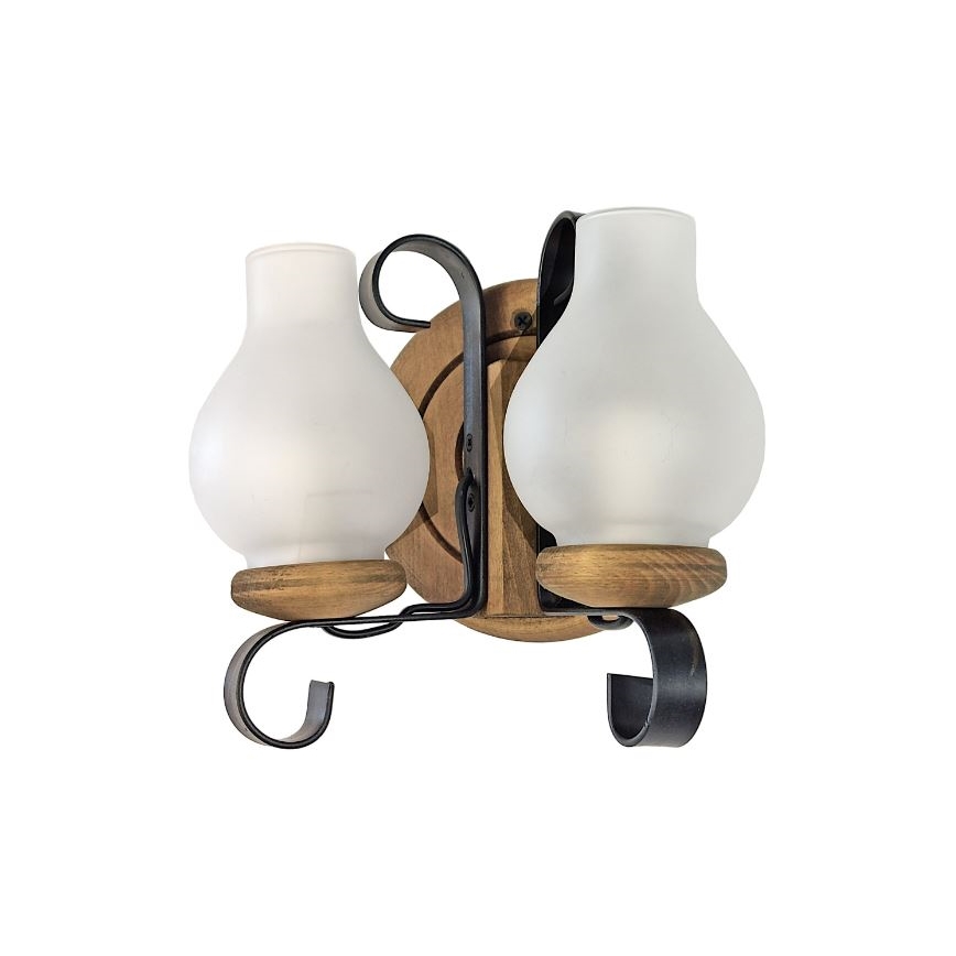 Brilagi - Vägglampa ROATA APLICA 2xE14/40W/230V bok