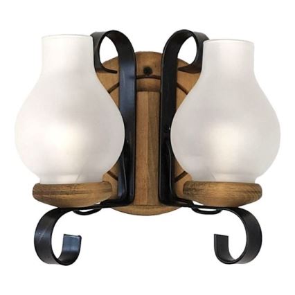 Brilagi - Vägglampa ROATA APLICA 2xE14/40W/230V bok