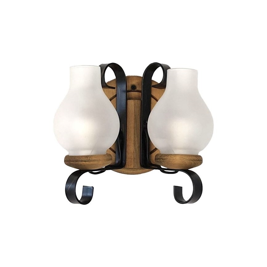 Brilagi - Vägglampa ROATA APLICA 2xE14/40W/230V bok