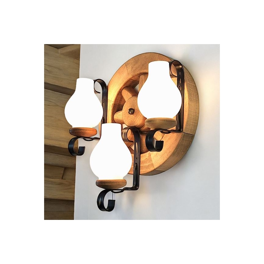 Brilagi - Vägglampa ROATA APLICA 3xE14/40W/230V bok