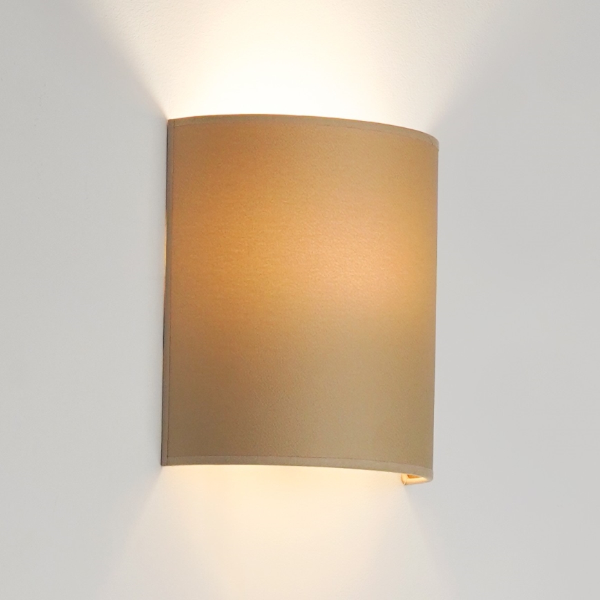 Brilagi - Vägglampa SEMI 1xE27/15W/230V beige
