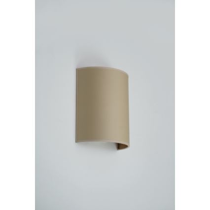 Brilagi - Vägglampa SEMI 1xE27/15W/230V beige