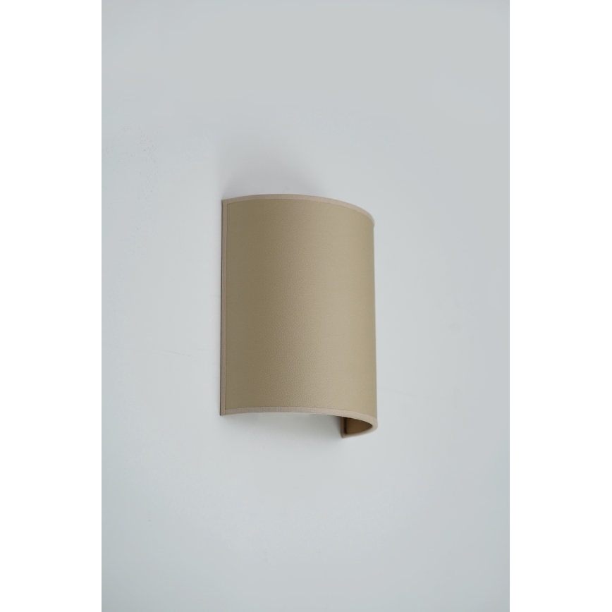 Brilagi - Vägglampa SEMI 1xE27/15W/230V beige