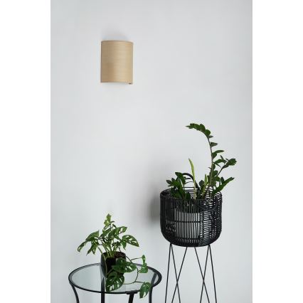Brilagi - Vägglampa SEMI 1xE27/15W/230V beige