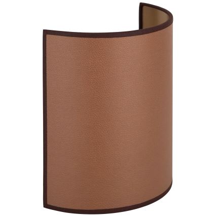 Brilagi - Vägglampa SEMI 1xE27/15W/230V brun