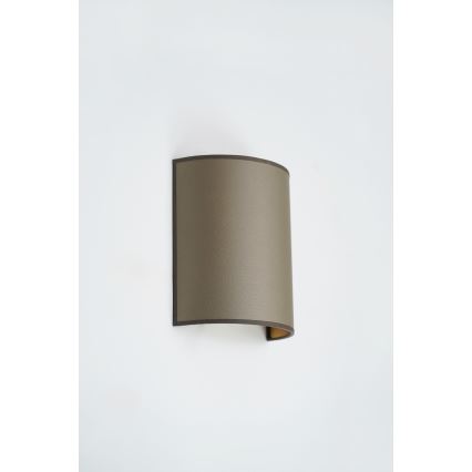 Brilagi - Vägglampa SEMI 1xE27/15W/230V brun
