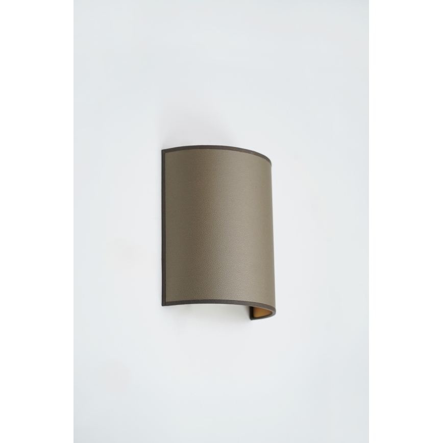 Brilagi - Vägglampa SEMI 1xE27/15W/230V brun