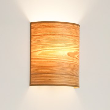 Brilagi - Vägglampa SEMI 1xE27/15W/230V brun