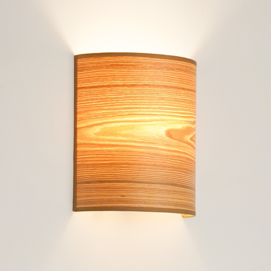 Brilagi - Vägglampa SEMI 1xE27/15W/230V brun