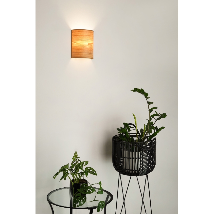 Brilagi - Vägglampa SEMI 1xE27/15W/230V brun