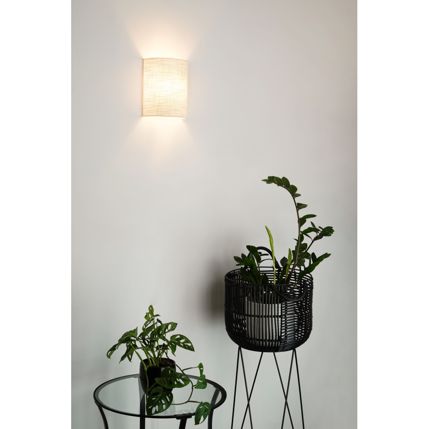 Brilagi - Vägglampa SEMI 1xE27/15W/230V diameter 20 cm grå