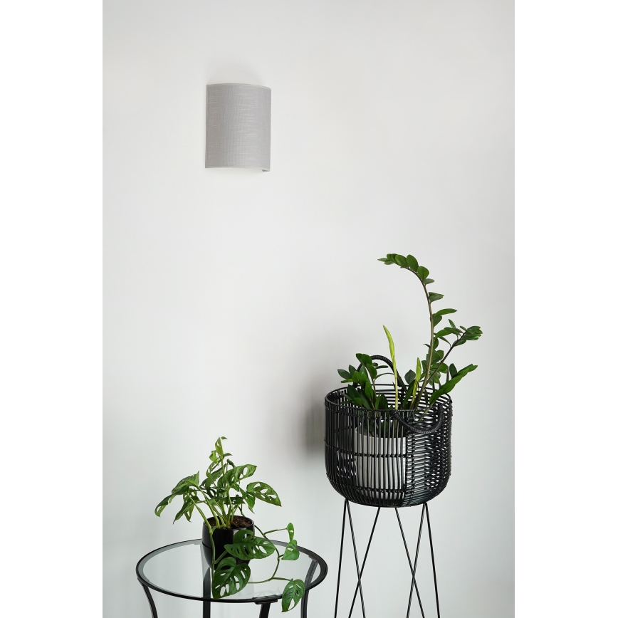 Brilagi - Vägglampa SEMI 1xE27/15W/230V diameter 20 cm grå