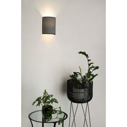 Brilagi - Vägglampa SEMI 1xE27/15W/230V diameter 20 cm grå