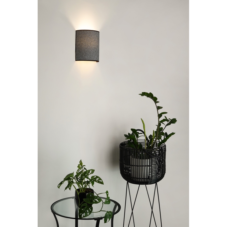 Brilagi - Vägglampa SEMI 1xE27/15W/230V diameter 20 cm grå