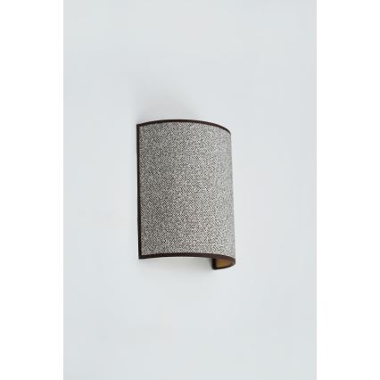 Brilagi - Vägglampa SEMI 1xE27/15W/230V diameter 20 cm grå