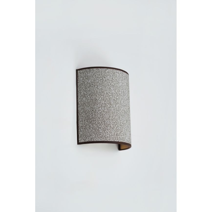 Brilagi - Vägglampa SEMI 1xE27/15W/230V diameter 20 cm grå