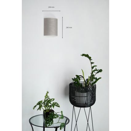 Brilagi - Vägglampa SEMI 1xE27/15W/230V diameter 20 cm mörk