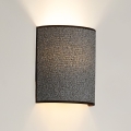 Brilagi - Vägglampa SEMI 1xE27/15W/230V grå