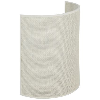 Brilagi - Vägglampa SEMI 1xE27/15W/230V grädde