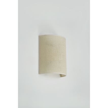 Brilagi - Vägglampa SEMI 1xE27/15W/230V grädde