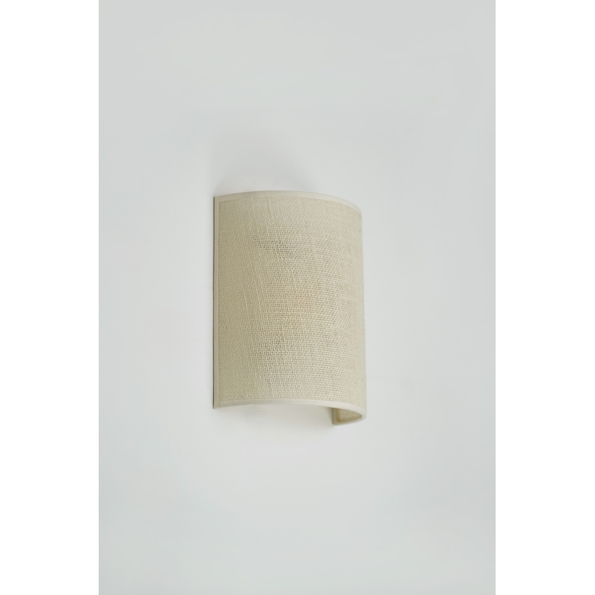 Brilagi - Vägglampa SEMI 1xE27/15W/230V grädde