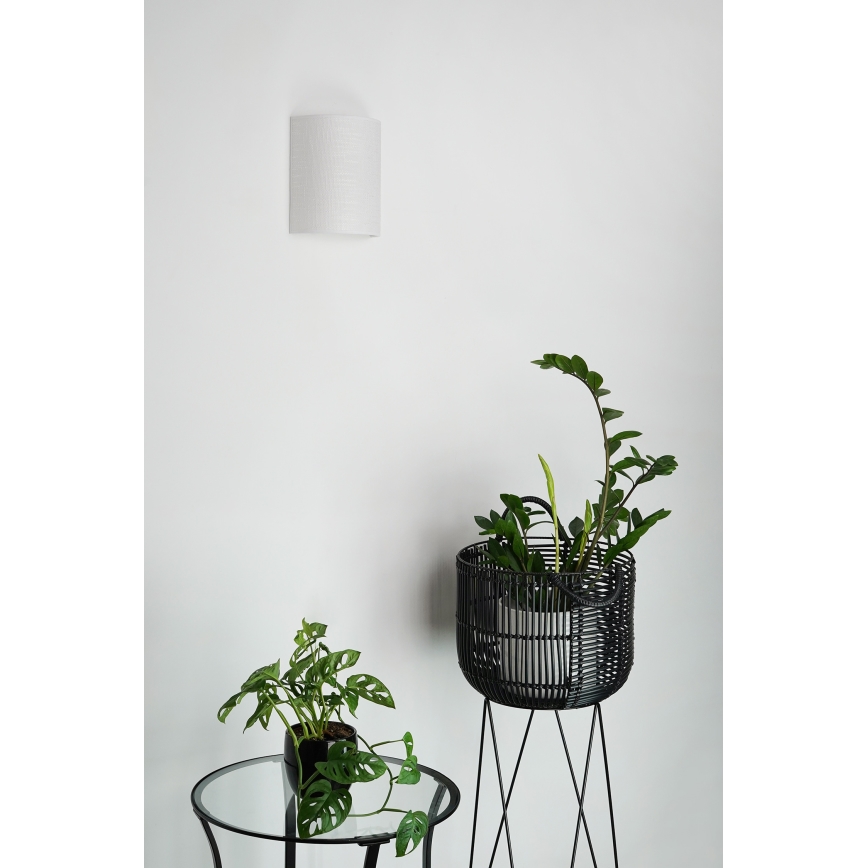 Brilagi - Vägglampa SEMI 1xE27/15W/230V ljusgrå