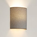 Brilagi - Vägglampa SEMI 1xE27/15W/230V ljusgrå