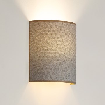 Brilagi - Vägglampa SEMI 1xE27/15W/230V ljusgrå