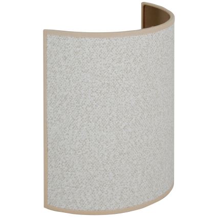 Brilagi - Vägglampa SEMI 1xE27/15W/230V ljusgrå