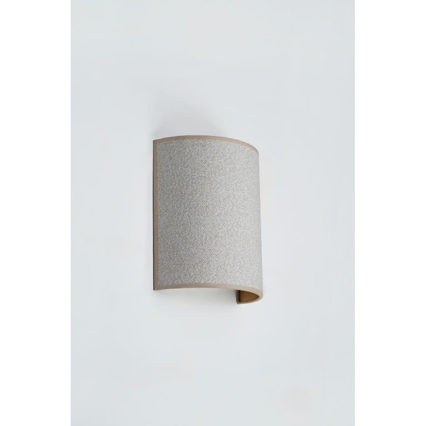 Brilagi - Vägglampa SEMI 1xE27/15W/230V ljusgrå