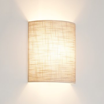 Brilagi - Vägglampa SEMI 1xE27/15W/230V mörk