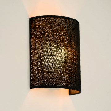 Brilagi - Vägglampa SEMI 1xE27/15W/230V svart