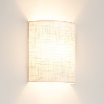 Brilagi - Vägglampa SEMI CIRCLE 1xE27/15W/230V ljusgrå